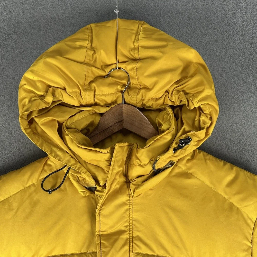Marc New York Puffer Jacket Large Yellow Heavyweight Waterfowl Down Feather